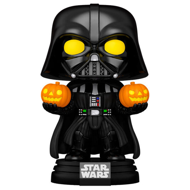 Vue de côté de la figurine Funko POP Darth Vader montrant ses couleurs et détails caractéristiques