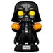 Vue de côté de la figurine Funko POP Darth Vader montrant ses couleurs et détails caractéristiques