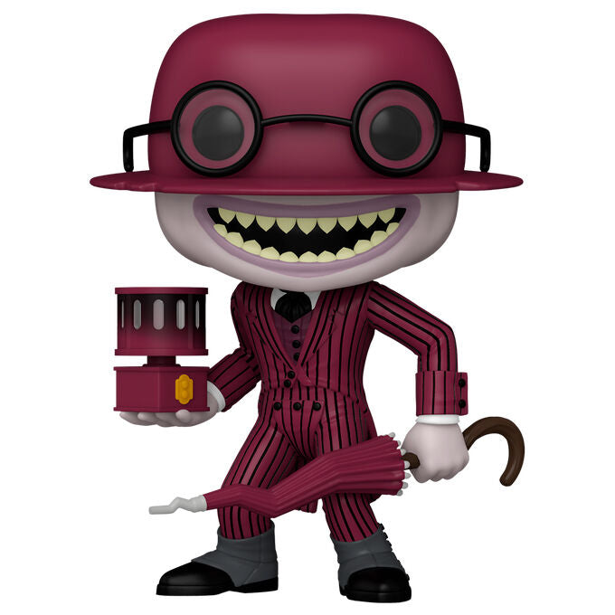 Vue latérale de la figurine POP FUNKO The Crooked Man montrant les couleurs et l'expression terrifiante du personnage.