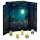 Vue rapprochée de plusieurs figurines Funko Pocket Pop des personnages célèbres des Simpson incluses dans le calendrier de l'Avent
