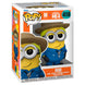 Vue rapprochée de la figurine Funko POP Minion RM en vinyle, parfaite pour les collectionneurs et fans de Despicable Me 4