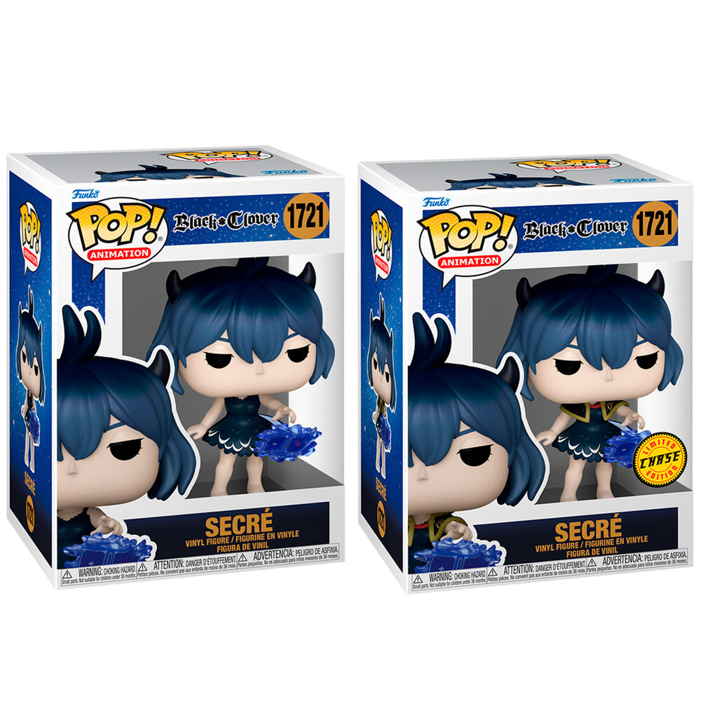 Figurine Funko POP Black Clover Secre 5 + 1 Chase vue de face en vinyle 9 cm