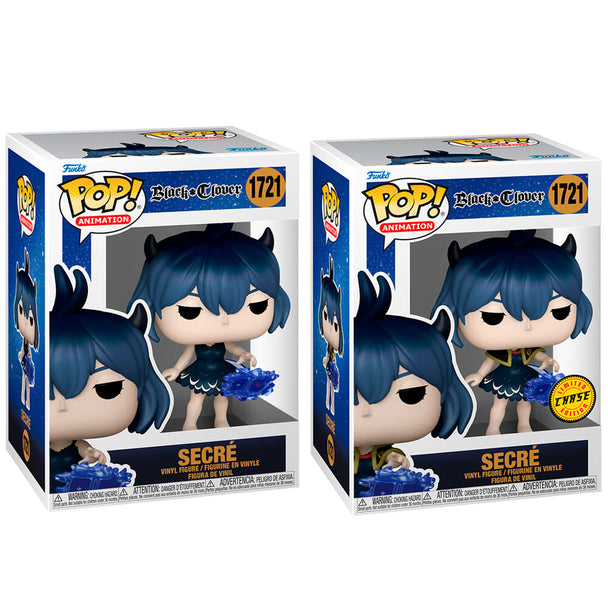 Figurine Funko POP Black Clover Secre 5 + 1 Chase vue de face en vinyle 9 cm