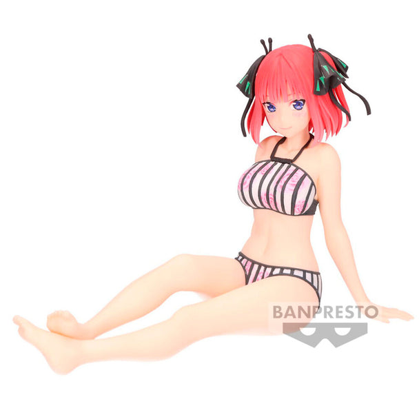 Figurine détaillée de Nino Nakano de The Quintessential Quintuplets, hauteur 18 cm, fabriquée par BANPRESTO.