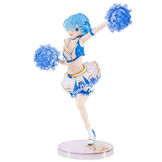 Figurine BANPRESTO de Rem Courage To You de Re:Zero, 19 cm, représentant le personnage en tenue emblématique avec détails précis.