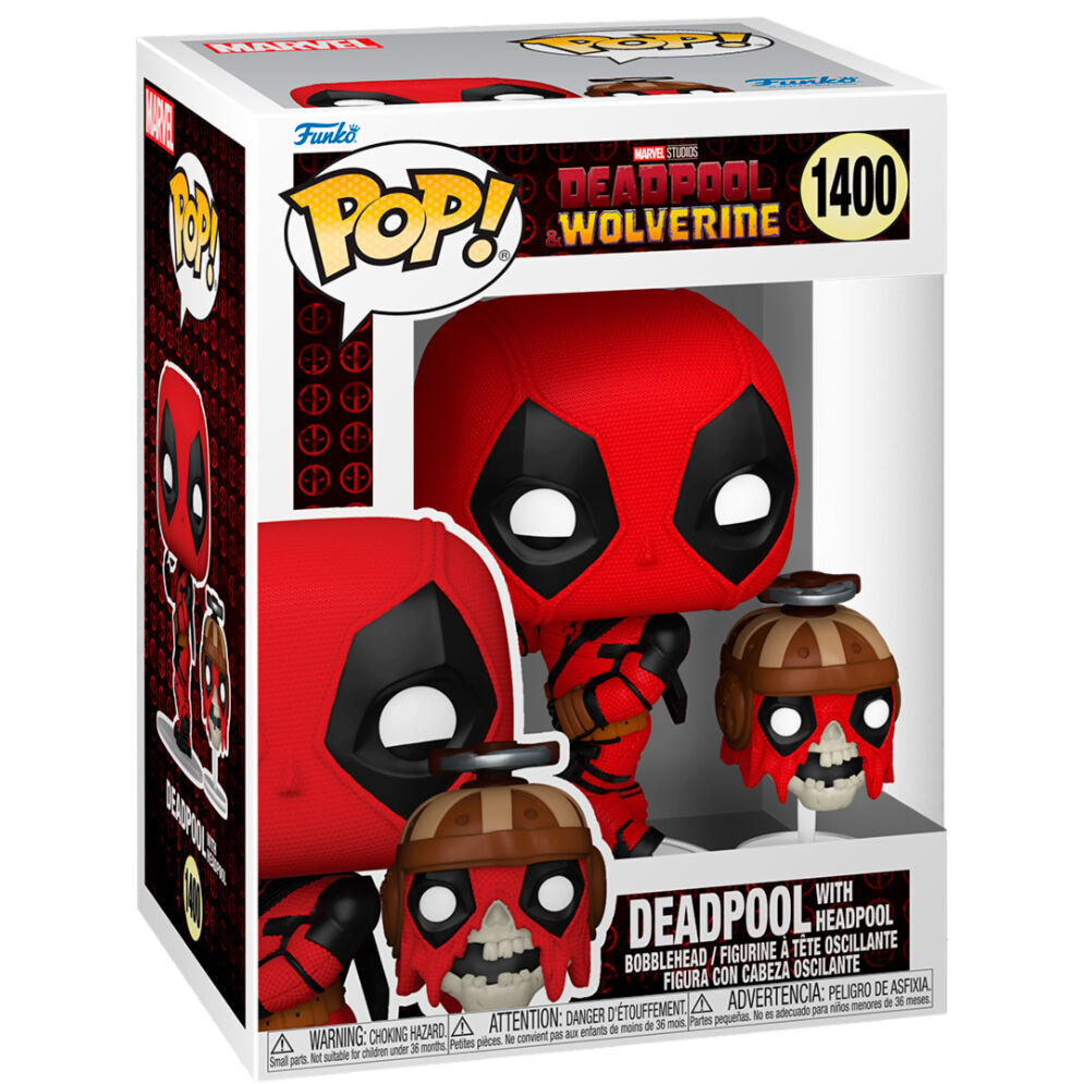Boîte cadeau de la figurine Funko POP Marvel Deadpool & Wolverine avec Headpool, idéale pour collectionneurs