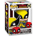 Vue rapprochée de la figurine Funko POP Marvel Wolverine avec Babypool, détails précis et couleurs vives