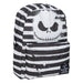 Sac à dos casual Disney Nightmare Before Christmas avec visage de Jack Skellington imprimé sur le devant