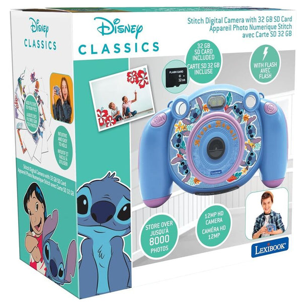 Appareil photo numérique Disney Stitch LEXIBOOK avec écran LCD 2 pouces et design coloré