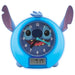 Affichage lumineux de l'horloge avec indication du mode sleep trainer Disney Stitch