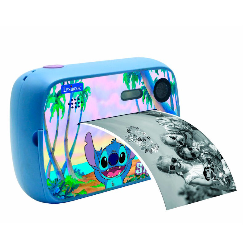 Appareil photo instantané Disney Stitch LEXIBOOK avec design coloré et motifs du personnage Stitch
