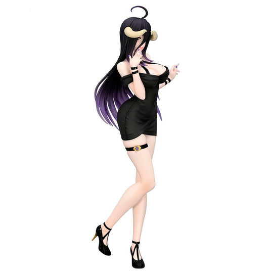 Zoom sur le visage expressif et les finitions soignées de la figurine Overlord Albedo Mini Dress