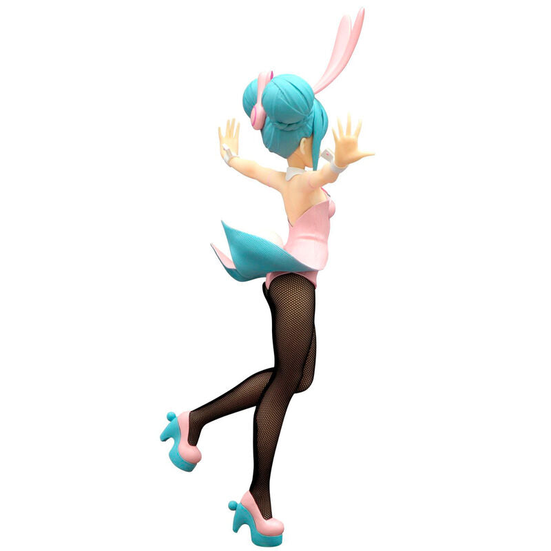 Image de la figurine Hatsune Miku Bicute Bunnies de dos mettant en valeur la coiffure et les accessoires