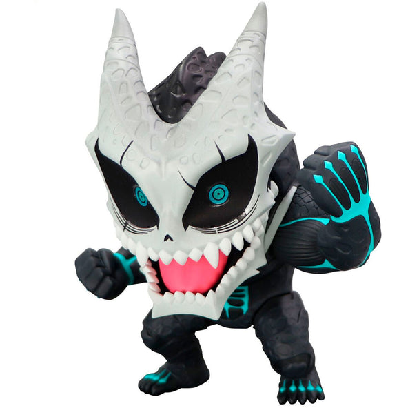 Profil latéral de la figurine Kaiju No. 8 Toonize montrant les textures et finitions précises