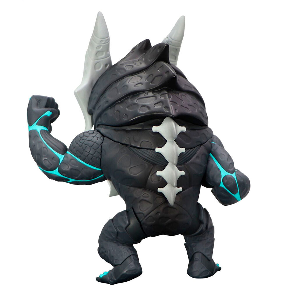 Présentation complète de la figurine Kaiju No. 8 Toonize avec éclairage mettant en valeur les couleurs