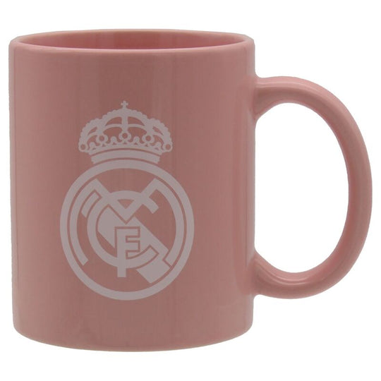 Mug céramique Real Madrid 330ml blanc avec logo officiel CYP BRANDS visible sur fond blanc.