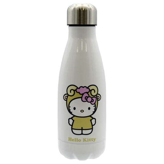 Bouteille Hello Kitty Aries en acier inoxydable 550ml, isotherme et résistante à la rouille, avec bouchon hermétique.