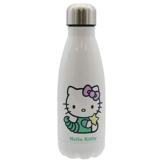 Bouteille Hello Kitty Scorpio en acier inoxydable 550ml avec bouchon hermétique, design élégant et compact.