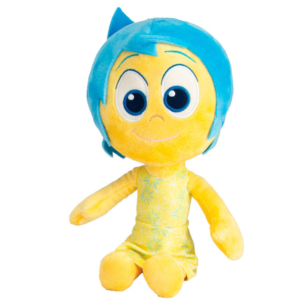 Peluche Joy de 25 cm du film Disney Pixar Vice-Versa, fabriquée par SIMBA, montrant le personnage souriant en peluche douce.