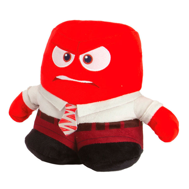 Peluche Fury de 25 cm du film Disney Pixar Vice-Versa, fabriquée par SIMBA, vue de face avec détails colorés et texture douce.