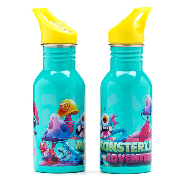 Bouteille isotherme Monsterland WATER REVOLUTION en acier inoxydable de 500ml avec design élégant