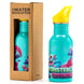 Vue rapprochée de la bouteille Monsterland 500ml montrant sa finition acier inoxydable et ses dimensions compactes