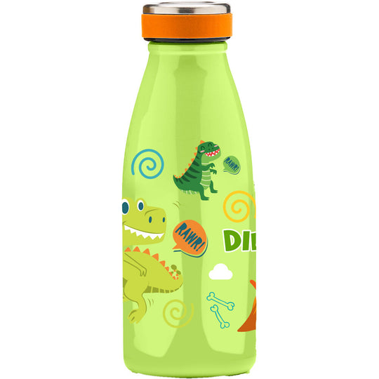 Gourde thermos Water Revolution Raw Water 350ml vue de face avec bouchon fermé, design moderne et compact