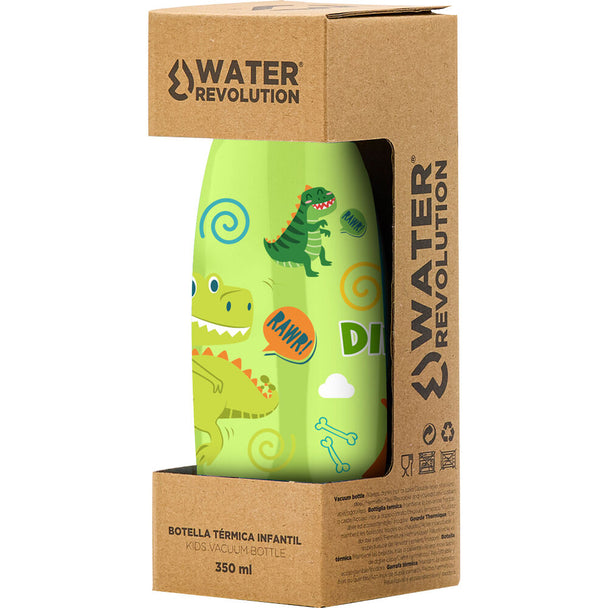 Bouteille isotherme Water Revolution Raw Water 350ml montrant la texture et la finition mate de la surface