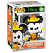 Figurine Funko POP Minnie Mouse Halloween en vinyle de 9 cm avec costume orange et noir, présentée dans sa boîte cadeau.