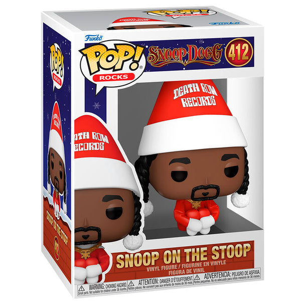 Figurine Funko POP Snoop Dogg Snoop on the Stoop en vinyle, vue de face dans sa boîte cadeau