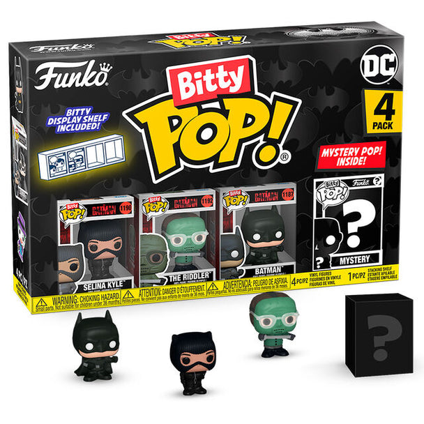 Blister contenant 4 figures Bitty POP DC Comics Batman 85e anniversaire avec Selina Kyle, emballage rigide FUNKO