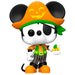 Vue rapprochée de la figurine Mickey Mouse Halloween Funko POP montrant les détails du costume et du visage
