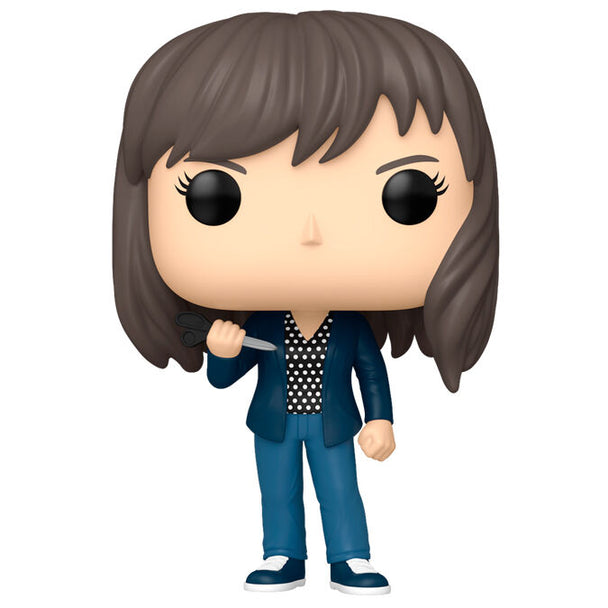 Vue rapprochée de la figurine Funko POP April Ludgate avec détails précis du visage et tenue fidèle au personnage de la série.