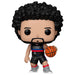 Vue rapprochée de la figurine Funko POP Cade Cunningham NBA Detroit Pistons, mettant en valeur les détails du visage et du maillot.