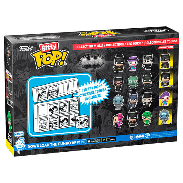 Zoom sur la figure Bitty POP Mr. Freeze du blister DC Comics Batman 85e Anniversaire avec socle détachable