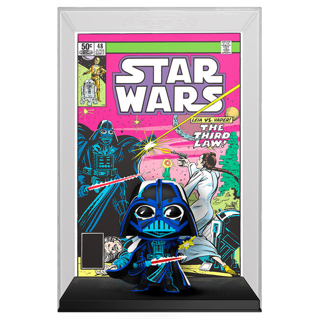 Packaging original de la figurine POP Funko Star Wars Dark Vador Comic Covers avec illustrations colorées