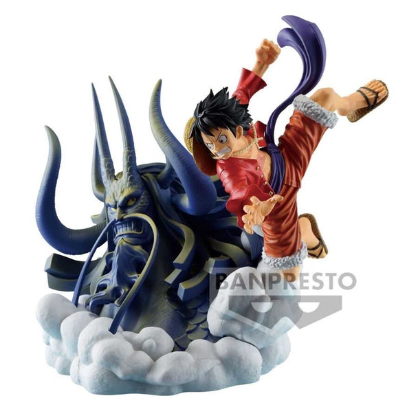 Figurine détaillée de Monkey D. Luffy de One Piece, hauteur 20cm, édition BANPRESTO Dioramatic.