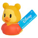 Canard en caoutchouc Disney bleu avec lunettes de soleil, posé sur fond blanc