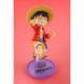 Vue rapprochée du visage détaillé de la figurine Monkey D. Luffy S.H Figuarts