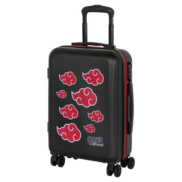 Valise trolley Naruto Clouds 55cm en ABS avec logo KARACTERMANIA visible sur fond blanc