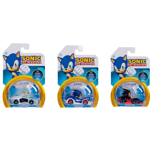 Vue avant de la figurine véhicule Sonic the Hedgehog Wave 7 à l'échelle 1:64 par JAKKS PACIFIC