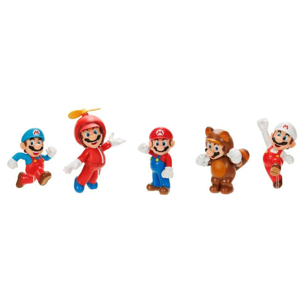 Figurine Mario de 6cm du pack Super Mario Bros JAKKS PACIFIC, détails précis et couleurs vives