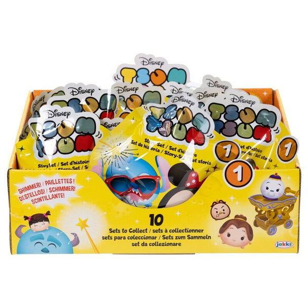 Vue rapprochée d'une figurine Tsum Tsum Disney avec expression joyeuse