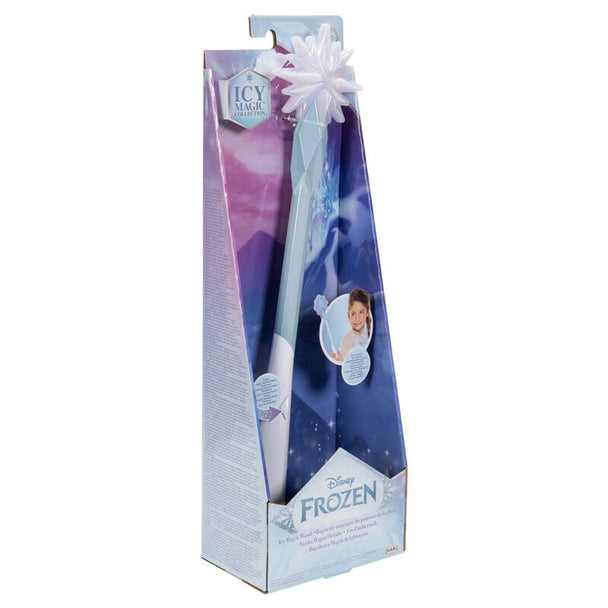 Vue rapprochée du design détaillé de la baguette magique Frozen de JAKKS PACIFIC