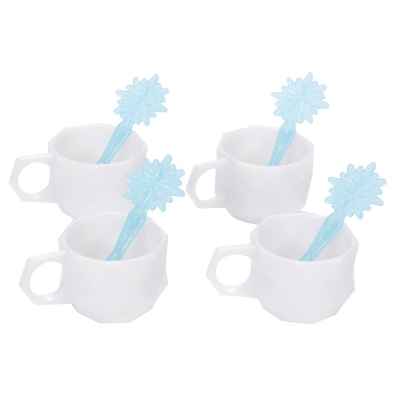 Tasses à thé assorties au service Elsa, avec motifs inspirés du film Frozen