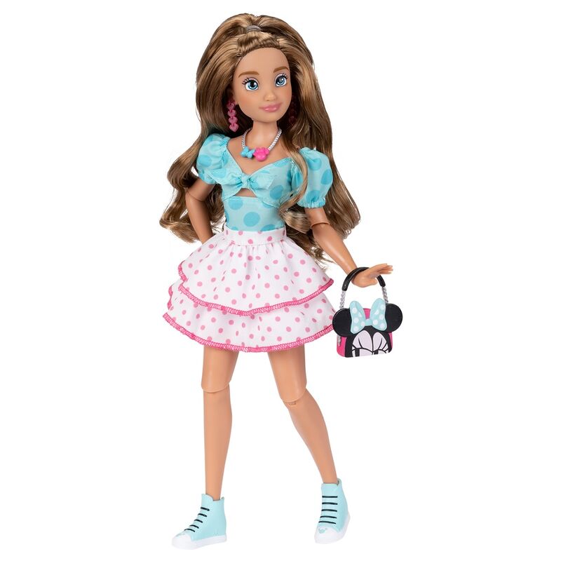 Poupée Minnie ily 4Ever Fashion posée avec accessoires sur fond blanc