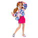 Poupée Stitch ILY 4Ever Fashion avec accessoires de mode visibles sur fond blanc