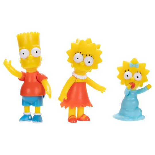 Figurine Maggie Simpson avec sa tétine, détail du pack 7 figurines Les Simpsons 6cm