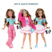 Vue latérale de la poupée Minnie ily 4Ever Fashion 28cm montrant les détails du costume