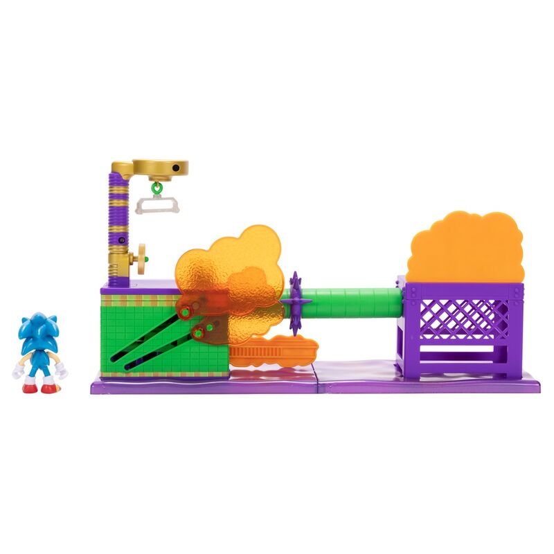 Image du playset complet avec figurine Sonic et accessoires Oil Ocean